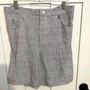 COOLIBAR Men's Calasa Tech Swim Trunks Hybrid Shorts UPF 50+ Liner Size L Gray